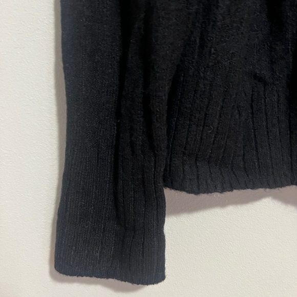 J. Crew ribbed mock neck sweater in supersoft yarn black women’s size XS. - Picture 6 of 10